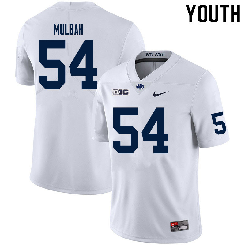 NCAA Nike Youth Penn State Nittany Lions Fatorma Mulbah #54 College Football Authentic White Stitched Jersey HVC0198ZK